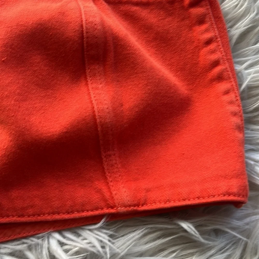 NWT Nasty Gal Orange Denim Corset